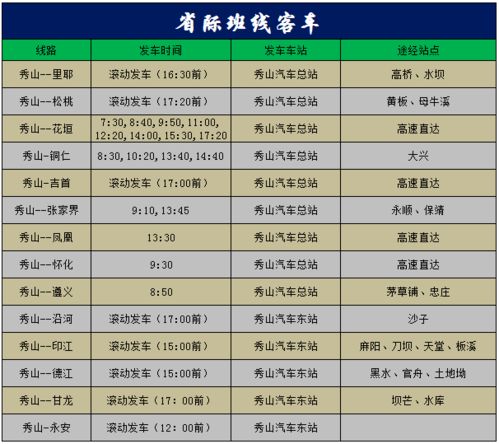 萧山至秀山的汽车票价分析与旅行建议