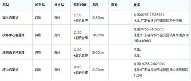 深圳到海南的汽车票价详解