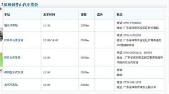 从深圳到衡阳的汽车票价是多少？
